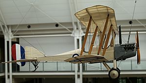 Royal aircraft factory BE2c at the Imperial War Museum