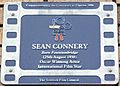 Sean Connery plaque, Fountainbridge Edinburgh