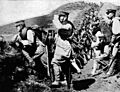 Siege of Tsingtao, soldiers of IJA 18th division took over german trench Kopie