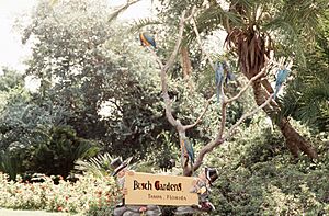 Sign at Busch Gardens, Tampa, Florida, 1972