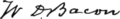 Signature of Winchel Dailey Bacon (1816–1894)
