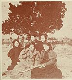 Students at St. Mary's Female Seminary, late 1800s