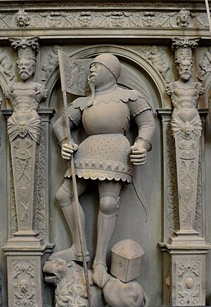 Statue of Count Ulrich III of Württemberg, by Sem Schlör (1574–1586).jpg