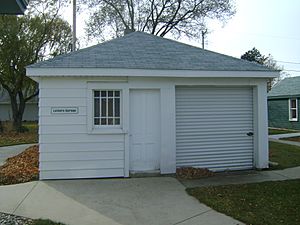 Swift Lathers' home garage