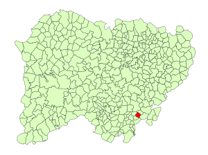 Location in Salamanca