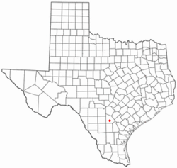 Location of Christine, Texas