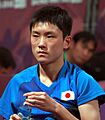 Table tennis at the 2018 Summer Youth Olympics – Men's Singles Gold Medal Match 020 (cropped)