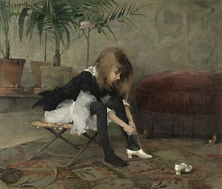 Tanssiaiskengat iso by Helena Schjerfbeck 1882