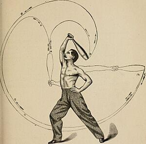 The Indian club exercise - with explanatory figures and positions - photographed from life - also, general remarks on physical culture - illustrated with portraitures of celebrated athletes, (14583444227)