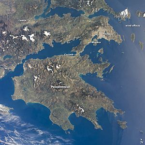 The Peloponnese from ISS