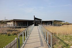 The Visitors Centre at Newport Wetlands Centre.JPG