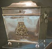 Tzedakah (charity) box, Charleston, 1820, silver, National Museum of American Jewish History