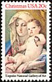 United States Christmas stamp 1982 Madonna of the Goldfinch, Giovanni Battista Tiepolo c. 1760