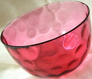 Vintage cranberry glass