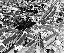 Vista aérea de La Rambla, Andalucía (España)