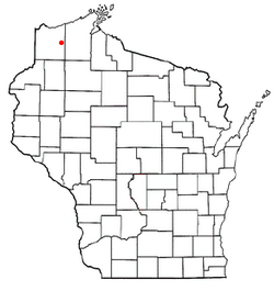 Location of Highland, Wisconsin