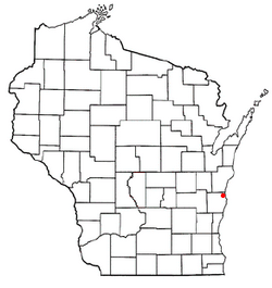 Location of Mosel, Wisconsin