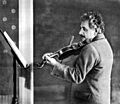 Wanda von Debschitz-Kunowski Albert Einstein beim Geigenspiel 1927