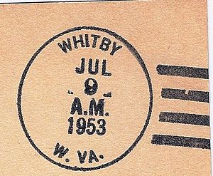 Postmark from Whitby, West Virginia