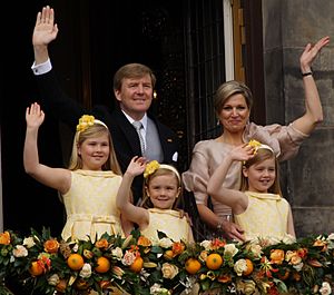 Willem-Alexander, Maxima and their daughters 2013