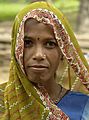 Woman in adivasi village, Umaria district, India