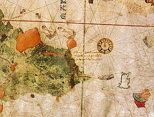 1500 map by Juan de la Cosa-Brazil