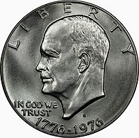 1976S Eisenhower Obverse