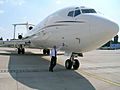 2005 Zoran Modli besides Boeing 727-200 at Bucharest airport