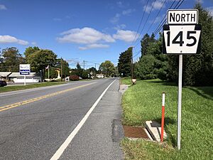 2022-09-29 12 33 32 View north along Pennsylvania State Route 145 (Best Avenue) just north of Main Street in Walnutport, Northampton County, Pennsylvania