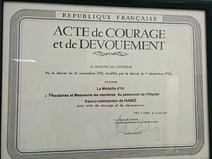 Acte de courage et de dévouement