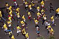 Aerial view of the kigali peace marathon