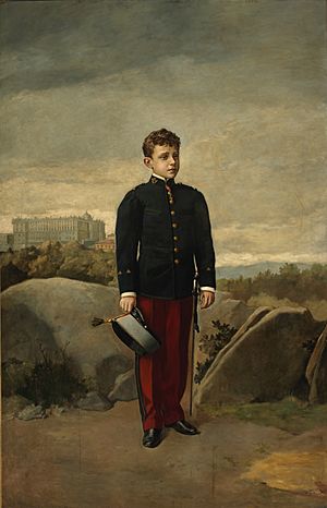 Alfonso XIII, cadete, de Manuel García Hispaleto