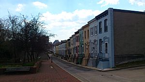 Alley rowhouses in Southeast Upton