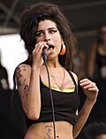 Amy Winehouse -Virgin Festival, Pimlico, Baltimore, Maryland-4August2007 (cropped)