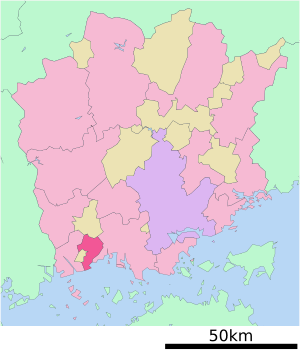 Location of Asakuchi