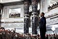 Barack Obama speaks to US troops at Camp Victory 4-7-09 1