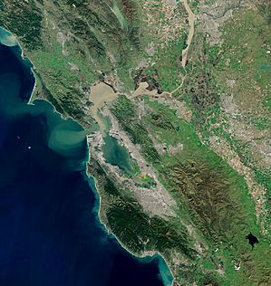 Bay Area by Sentinel-2, 2019-03-11 (small version)