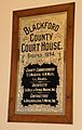 Blackford County Courthouse commemorative plaque