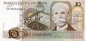 Brazilian 10 cruzados obverse