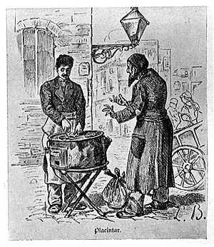 Bucharest, Greek pie-maker, 1880