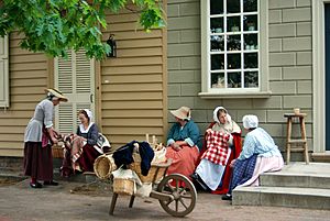 Colonial Williamsburg ladies