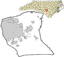 Location in Cumberland County and the state of North Carolina.