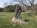 Druid sculpture carved from tree stump, Druid Hill Park, Lake Drive, Baltimore, MD (33503380131)