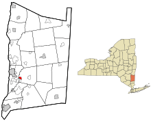 Location of Titusville, New York