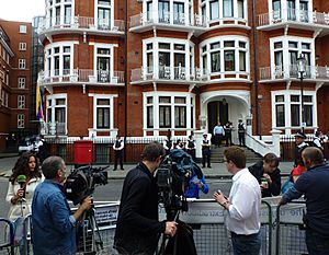 Ecuador's London embassy 16 August 2012