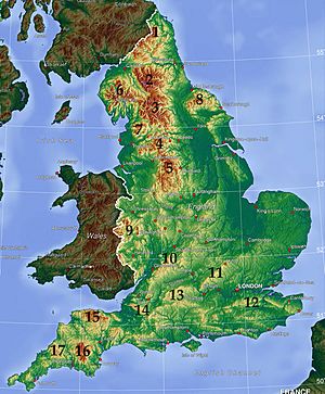 England hill regions