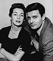 Felicia Montealegre Louis Jourdan 1955