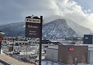 Frisco Colorado town sign
