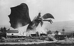 GT3HM - King Ghidorah on the rampage.jpg
