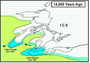 Glacial Lake Chicago (14,000 YBP) 7a